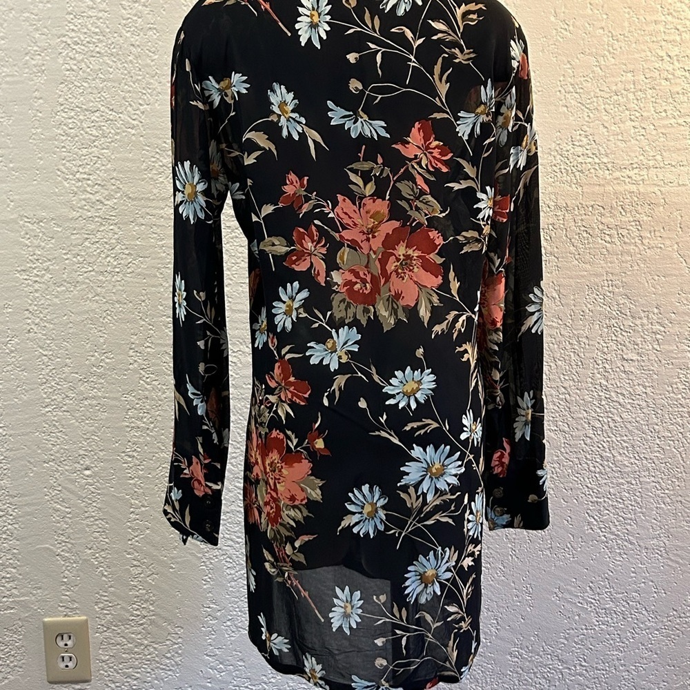 ATSURO TAYAMA floral blouse /tunic MED made in Japan - Picture 6 of 12
